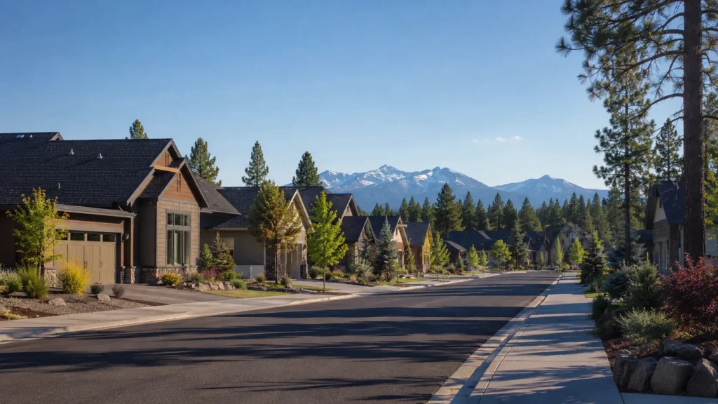 Bend Oregon neighborhood homes with Cascade Mountain views for Portland transplants