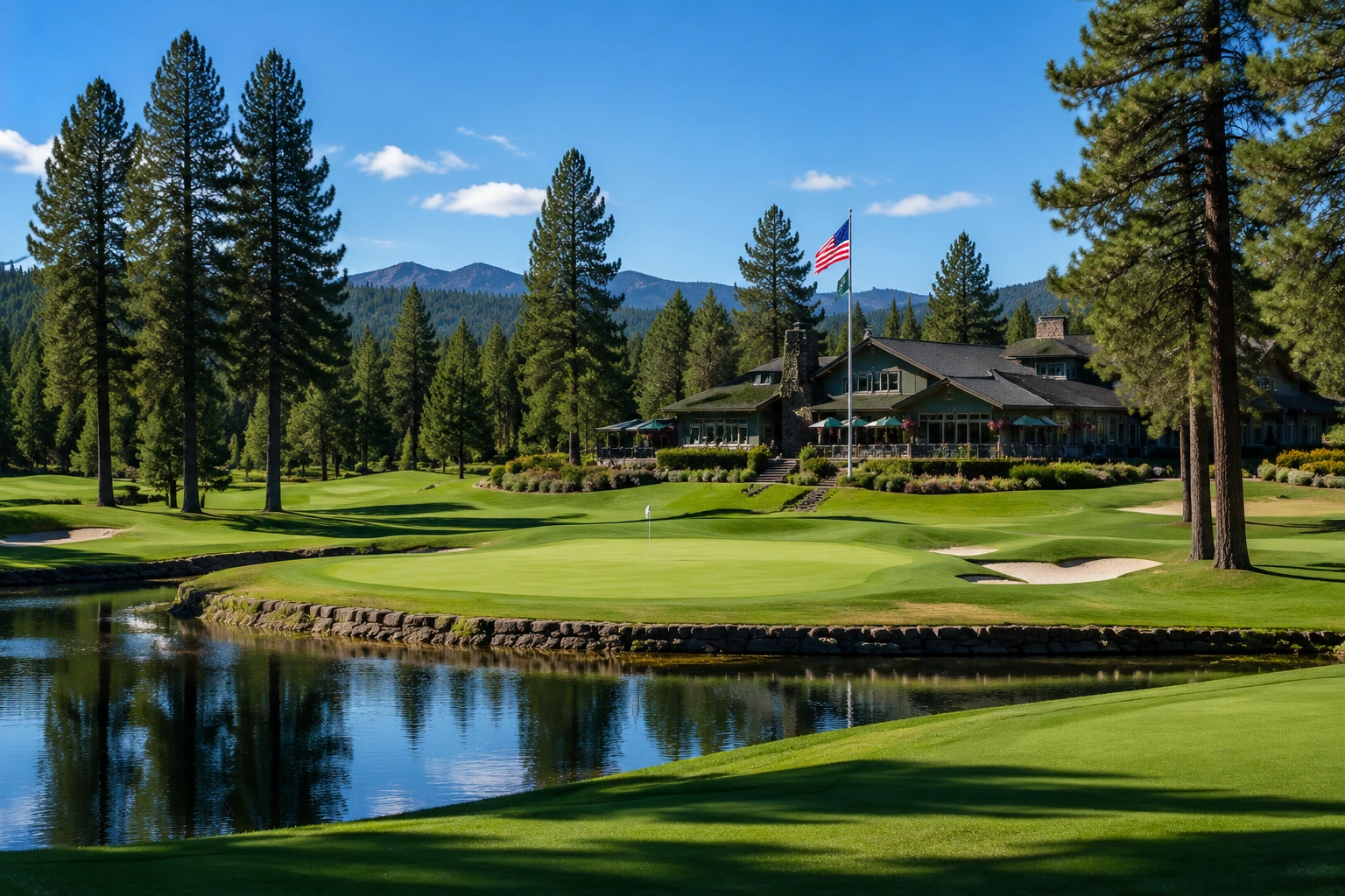 Historic private golf club setting at Bend Golf and Country Club in Central Oregon.