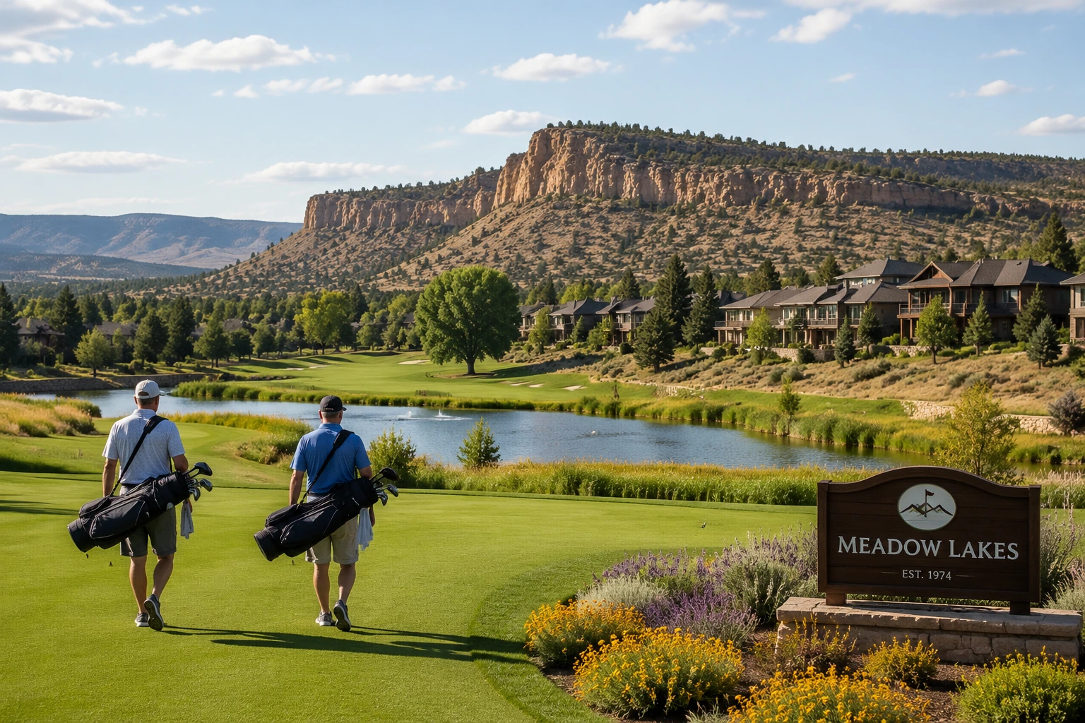 Living near Meadow Lakes Golf Course in Prineville, Oregon, with golf access and small-town scenery.