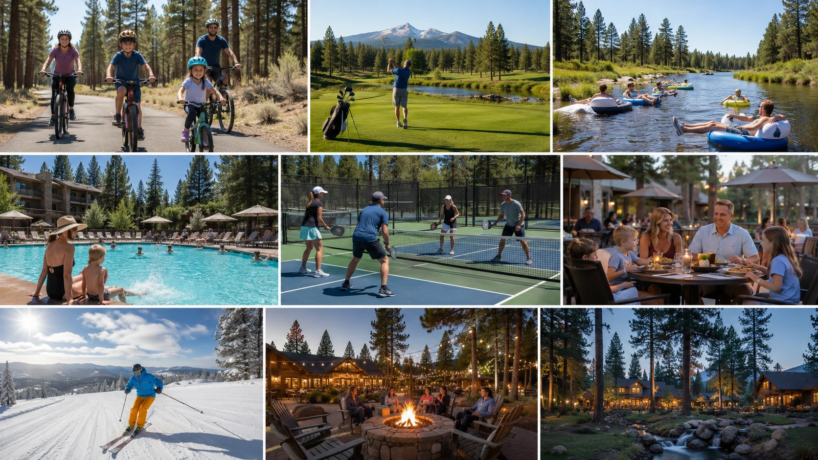 Year-round recreation and resort lifestyle in Sunriver, Oregon.